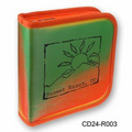3D Lenticular CD Wallet/ Case with Orange Trim 24 CD's (Stock)